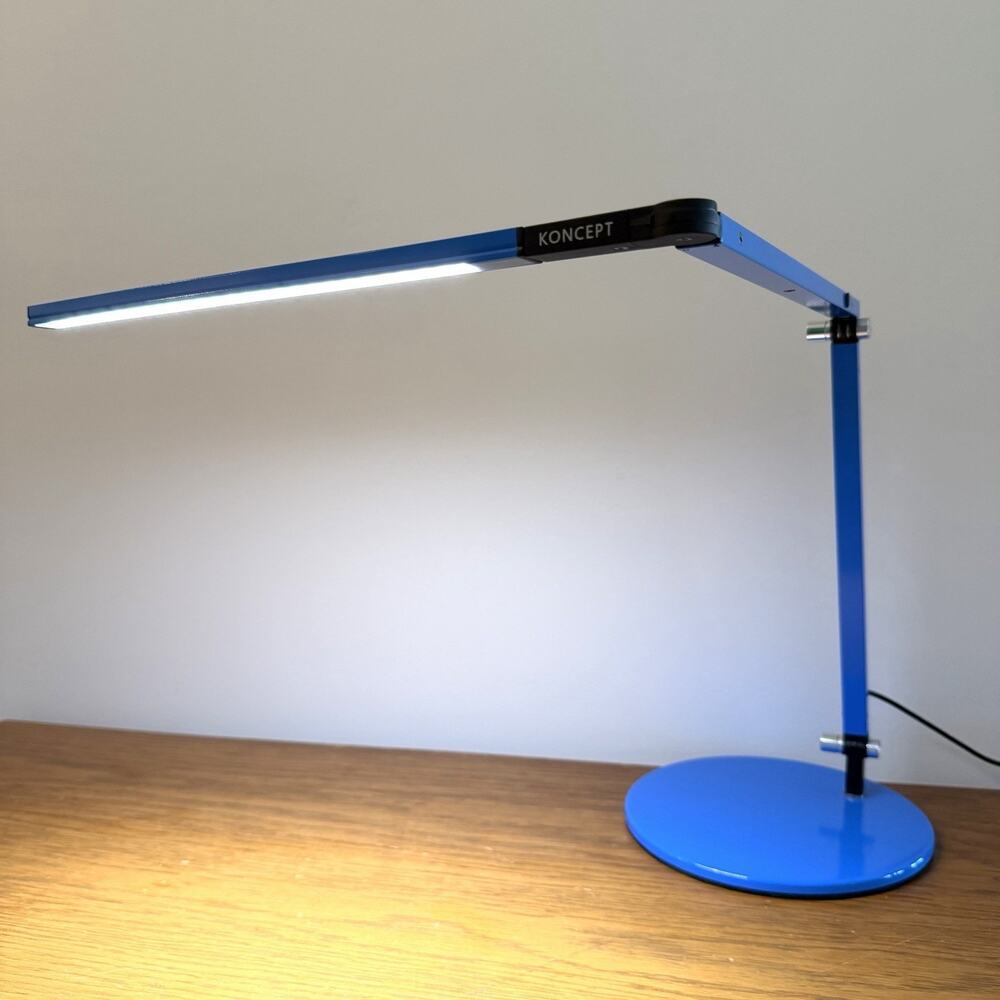 Koncept Z-Bar Blue LED Desk Lamp Dimmable AR3100-CD-BLU Design By Peter Ng